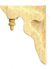 Dollhouse Miniature Set Of 4 Corbel Brackets