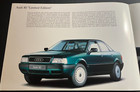 Audi 80 Limited Edition - Vintage Original 2-page Dealer Sales Brochure French  
