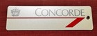 British Airways Concorde Airplane Crest Luggage Tag M239 Baggage Label Red Arrow