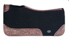 Horse Saddle Pad Western Contoured Wool Felt Moisture Wicking Saddle Pad 39177
