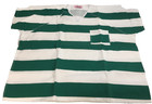 Bob Barker Prison Jail Convict Shirt Green   White Stripe Heavy Duty Size 4xl  