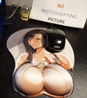 3d Tifa Oppai Mouse Pad With Wrist Rest 12x10 Inches Breast Boob Large 