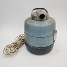 Vtg General Electric V13c1 Blue Canister Vacuum Bag Swivel Top W hose Attachment