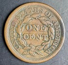 1853 Braided Hair Large Cent Nice Higher Grade Coin Tough Old Collectible O3