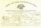  Indiana Civil War Soldier Disability Discharge Maryland 1861