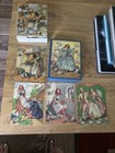 Vtg Lrg 24 Cube Western German Fairytale Block Puzzle In Original Box Cinderella
