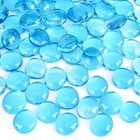  1lb Flat Glass Marbles  Light Blue Decorative Marbles For Vases Aqua Blue