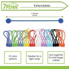 7penn Magnetic Cord Holder 30-pack - 7 Inch Reusable Silicone Cord Ties