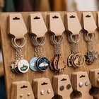 200 Pcs Kraft Jewelry Display Cards Self Adhesive Necklace Bracelet Tags Holder