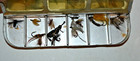 Vintage Aluminum 12 Compartment Fly Box With Flies