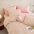 - Floral Comforter Set With Sheets  Cute Vintage Flower Full Cream Pink