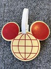 Walt Disney World Golf Resort Vtg Golf Bag Tag Mickey Mouse Ears