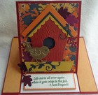 Stampin Up  Card Kit Birdhouse Easel Fun Fold Autumn Poetry F Scott Fitzgerald