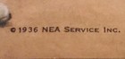 1936 Nea Service Inc Little Girl W Clothespins Pans Iron On Rigid Paper 11 x6 5 