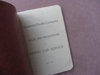 1902 Southern Pacific Company Dining Car Service Rules Regulations Book Antique