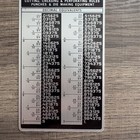 Vtg Decimal Equivalent Pocket Metal Card Calculator