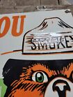 Vintage Smokey Bear Porcelain Sign Colorad Forest Service National Park Fire 4ft