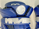 Maverik M4 Lacrosse Gloves Medium Size 12 Blue Quattro Technology Ax Suede