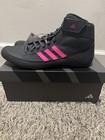 New In Box Men   s Adidas Wrestling Shoes Black   Pink Size 9