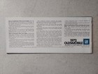 Vintage 1972 Oldsmobile Gm Models Promotional Flip Car Brochure 9 x 4 