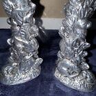 Vtg 1990 Arthur Court Rabbit Easter Taper Candle Holders- Set Of 2   9    High