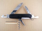 Victorinox Spartan Swiss Army Pocket Knife - Black - 2 Blades - Very Good