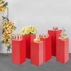 6 Pcs Display Pedestal Stand  Display Pillars For Birthday Party Wedding