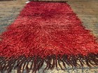 Fine Antique 1930-1940s Angora Shaggy Natural Dye Rug Konya Region 3   x5   5   