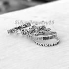 925 Sterling Silver Set Of 6 Stackable Rings Sterling Silver -handmade  All Size