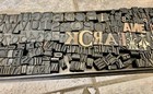 Letterpress Wood Printing Blocks Lot