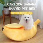 Banana Shape Pet Dog Cat Sleeping Bed House Mat Kennel Doggy Puppy Cushion Sofa