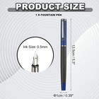 Metal Fountain Pen Medium Nib For Professional Office Blue
