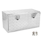 36 x17 x18  Silver Aluminum Truck Underbody Tool Box   18 x18  Mounting Brackets
