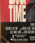 Tom Waits Big Time 1988 Vhs Home Video Promo Only Poster Vg 