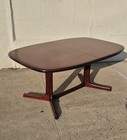 Mid-century Rosewood Dining Table By Dyrlund     Danish Modern W  Extension Leaves