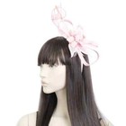 Large Swirl Loop Pink Sinamay Headband Fascinator Weddings Ascot Hatinator Races
