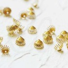 20 Pieces Raw Brass Bead Caps-7x5mm  4426c-q-56 