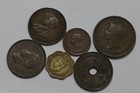               Australia   New Zealand   Ceylon   East Africa Old Coins B73  7 Yk3