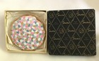 Vintage Enameled Stratton Compact - Made In England  - Unused In Original Box