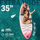 35   Ultra Wide Inflatable Paddle Board  480lbs Capacity Sup Boards With Premium