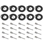 10 Pack Telephone Cord With Detanglers 1 2ft Coiled-10ft  Black