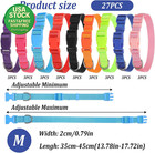 27pcs Adjustable Dog Collar Bulk Medium Nylon Puppy Collar Quick Release