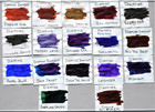 Seventeen 4ml Sample Bottles Of Premium Fountain Pen Ink   68ml Total    p417b