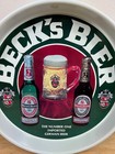 Beck s Bier Number One Imported German Beer Vintage Metal Beer Tray 13  Diameter