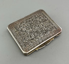 Antique 800 Grade Italian Silver   Enamelled Box Cfezx