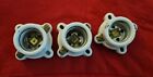 Vintage  Porcelain White Light Bulb Sockets 250v  660w Lot Of 3