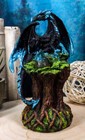 Ebros Blue Midnight Dragon Mother Guarding Led Translucent Egg Figurine Light