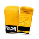 Yellow Boxing Bag Gloves Cowhide Leather Heavy Bag Workout Training Mitts
