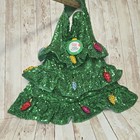 Merry   Bright Christmas Tree Pet Costume Medium Sequin Holiday Dog Outfit Nwt
