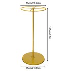 Gold Rotatable Round Garment Rack Floor-standing Display Clothes Shelf Adjust Us